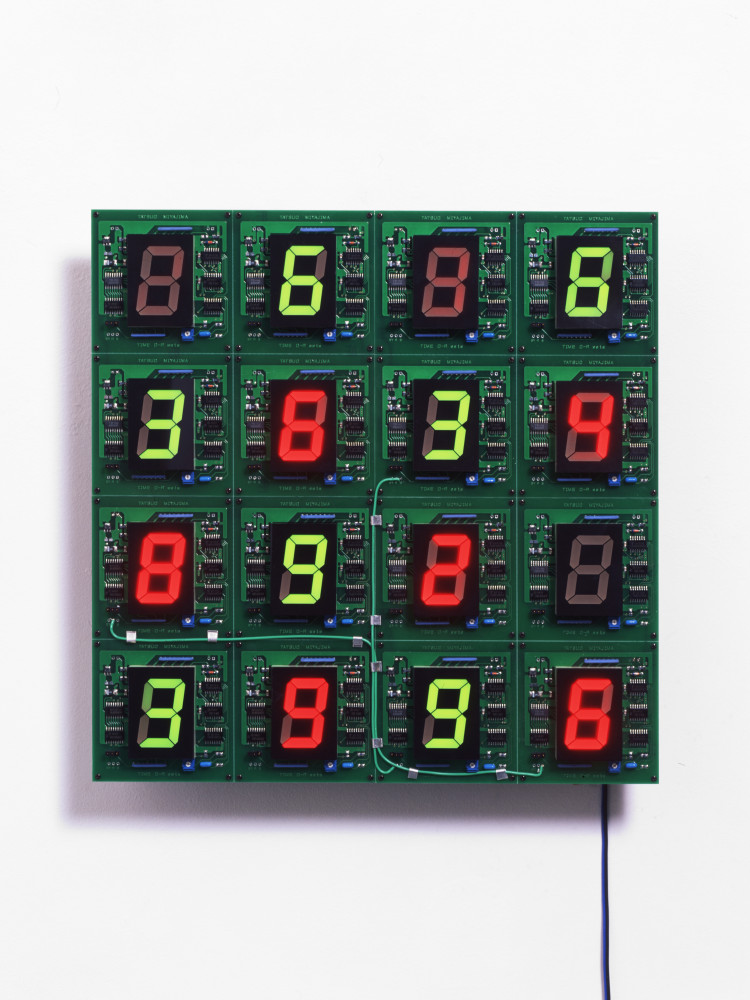 Tatsuo Miyajima, ‘ K.C.C. Y/R - 6’,  IC, electric wire, plastic plate, iron panel