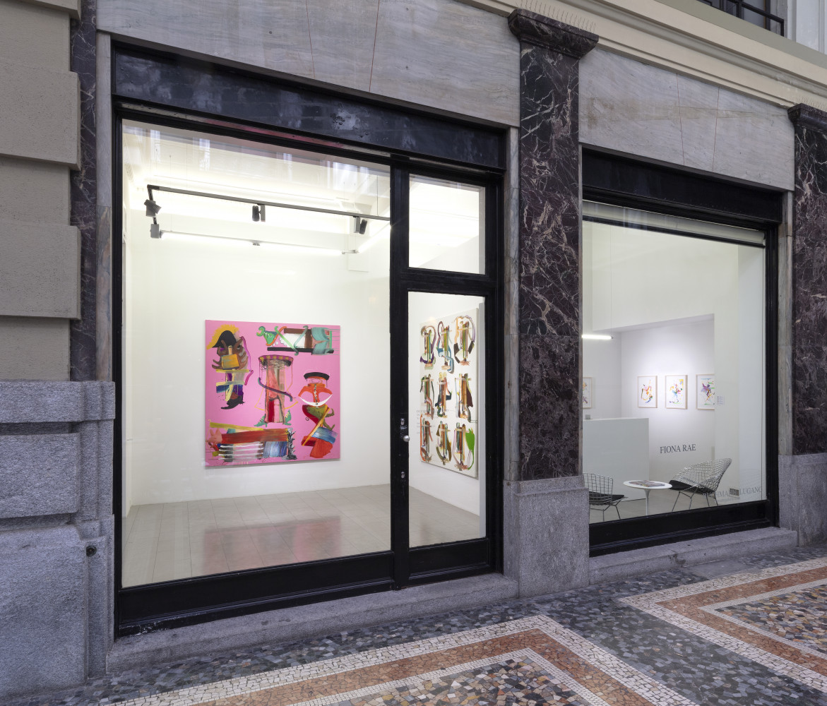Fiona Rae, Installationsansicht, Buchmann Lugano, 2022