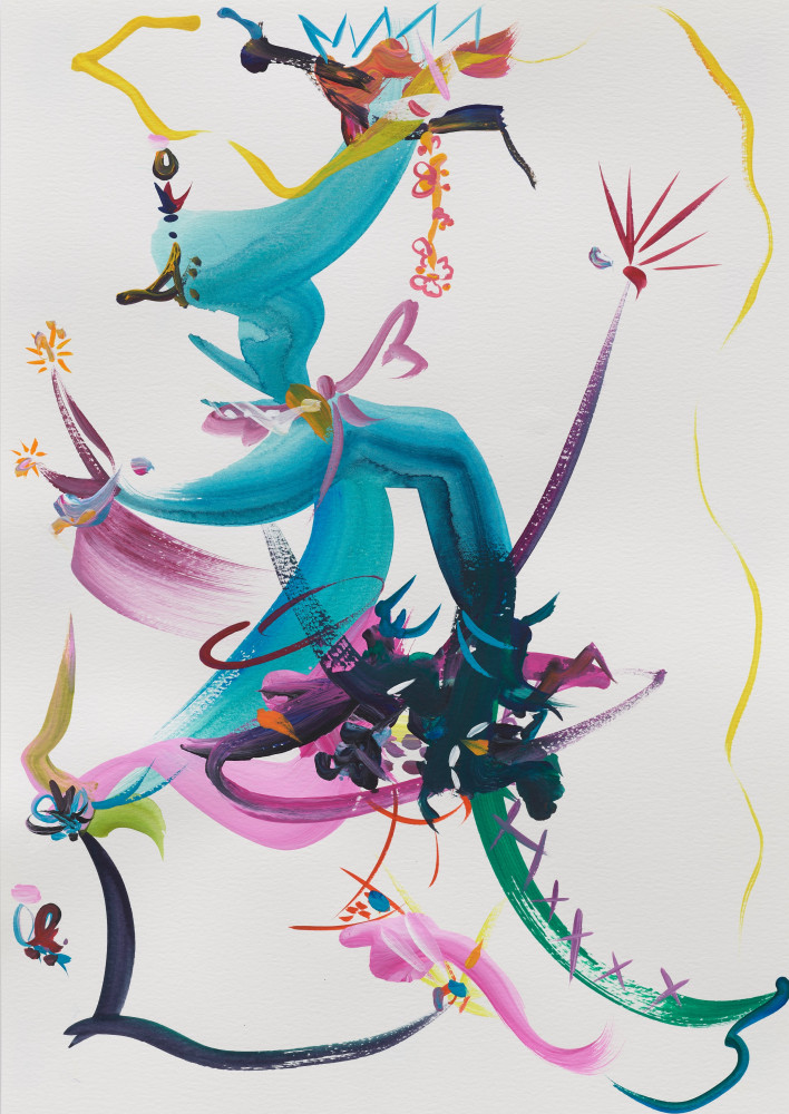 Fiona Rae, ‘Gouache (my magic garment)’, 2017, gouache on watercolour paper