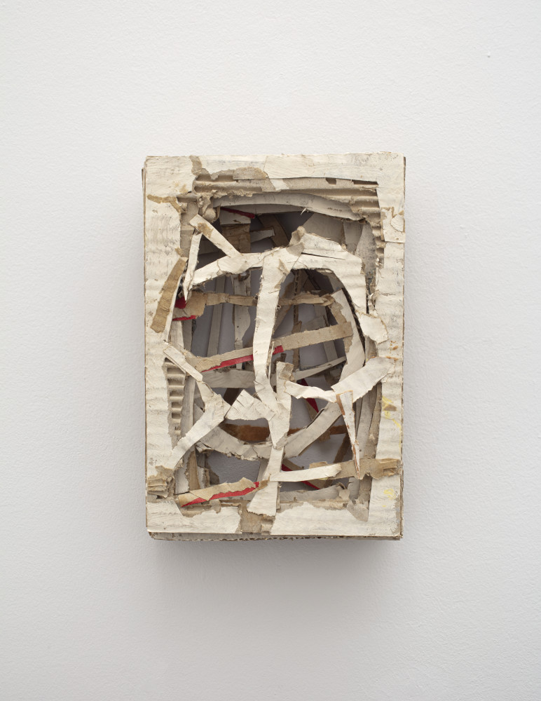 Lawrence Carroll, ‘Untitled.Magdeburg Painting, 2018’, house paint, glue, cardboard