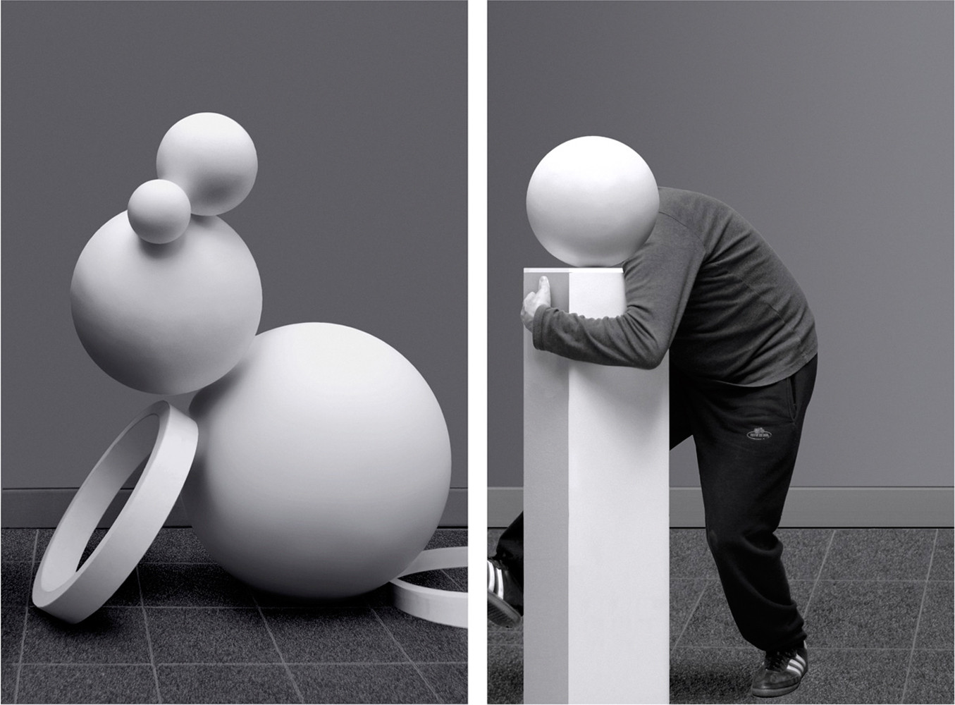 Anna & Bernhard Blume, ‘Aktionsmetaphern’, 2011, Diptych from the series Trans-Skulptur, Inkjet on Ilford Pearl Paper