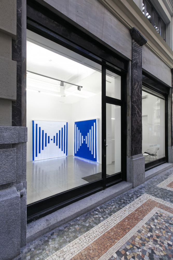 Daniel Buren, Installation view, Buchmann Lugano, 2019