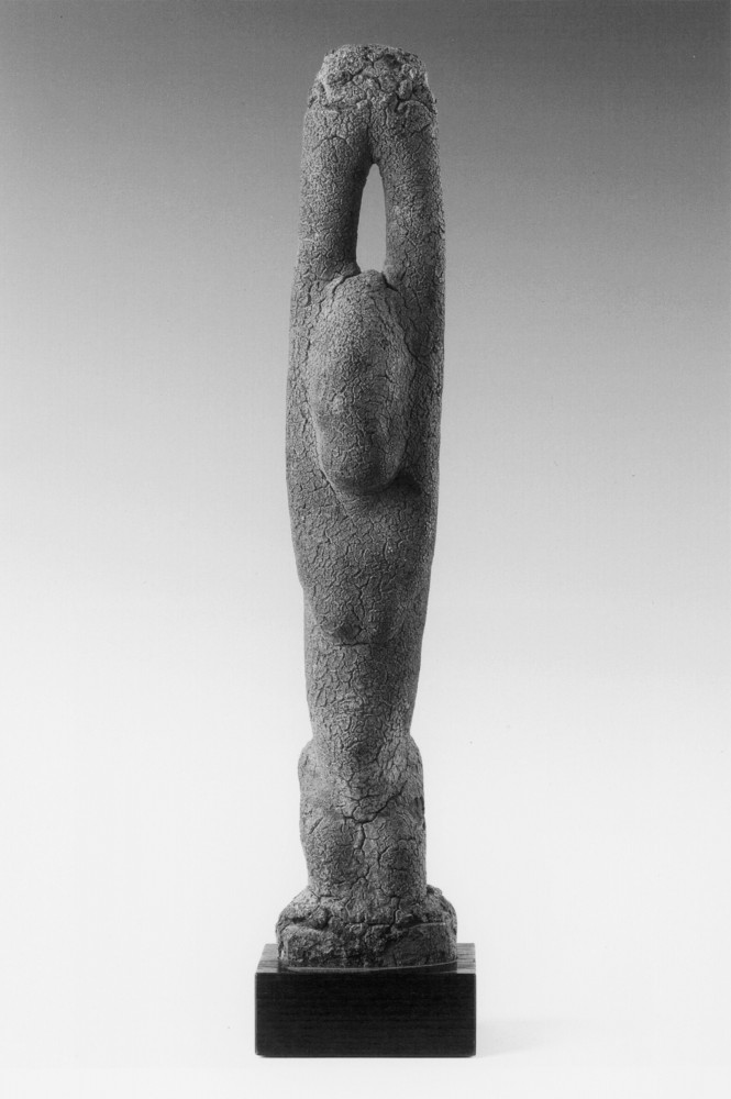 ‘Figure with lifted arms, workshop of the Tellem, Falais south, Dogon, Mali’, 11th - 13th century, Wood