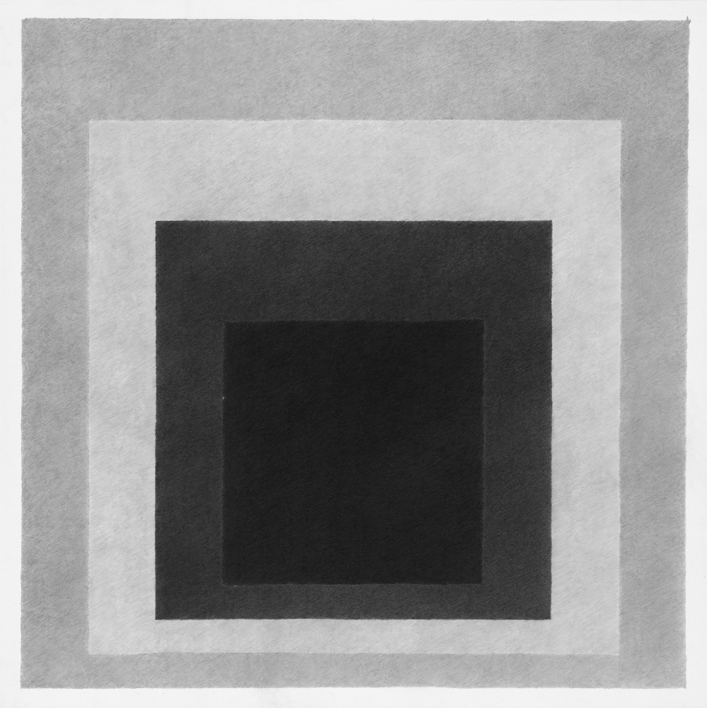 Klaus Mosettig, ‘Study for Homage to the Square 1957’, 2013, graphite on paper