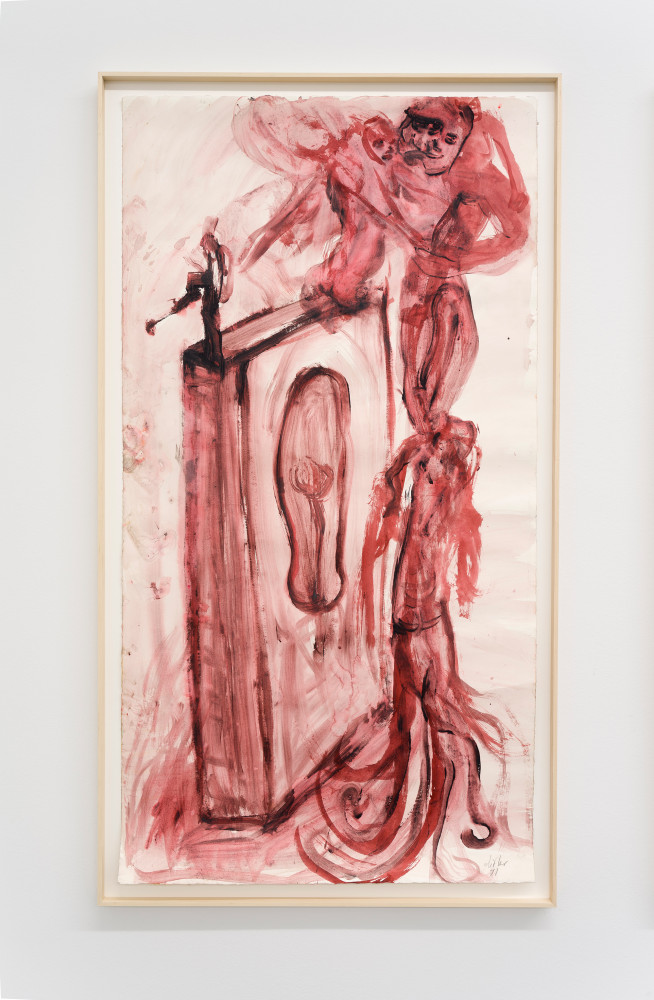 Martin Disler, ‘untitled’, 1991, acrylic and quartz sand on paper