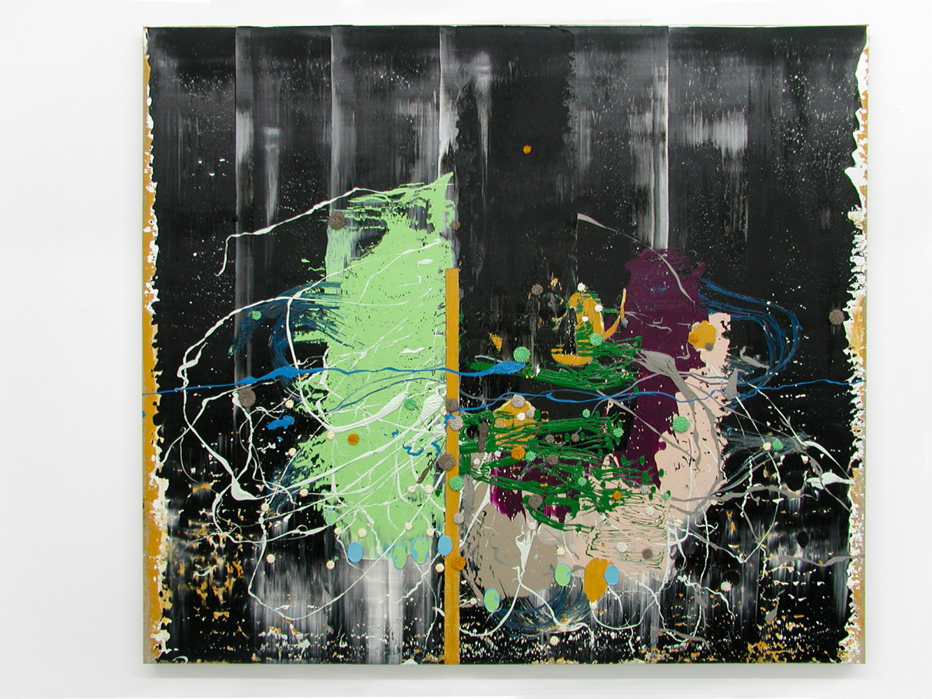 ‘Dennis Hollingsworth’, menelausii, mixed media on canvas