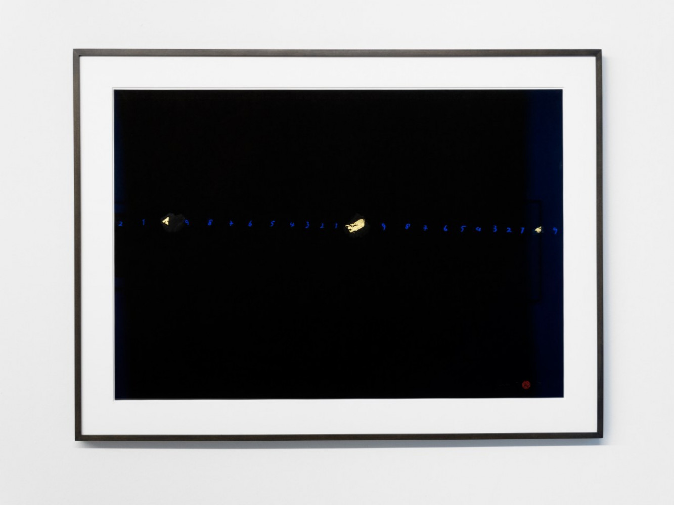 Tatsuo Miyajima, ‘Counting Gold’, 1995, Pastel and gold on paper