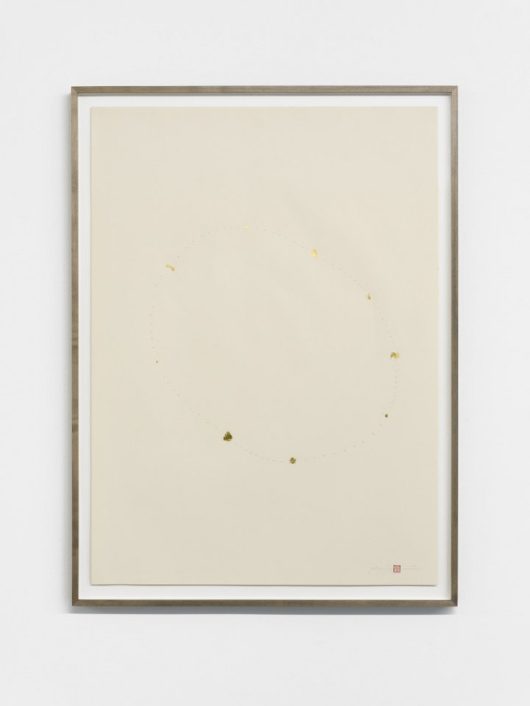 Tatsuo Miyajima, ‘Counting Gold’, 1995, Ink and gold on paper