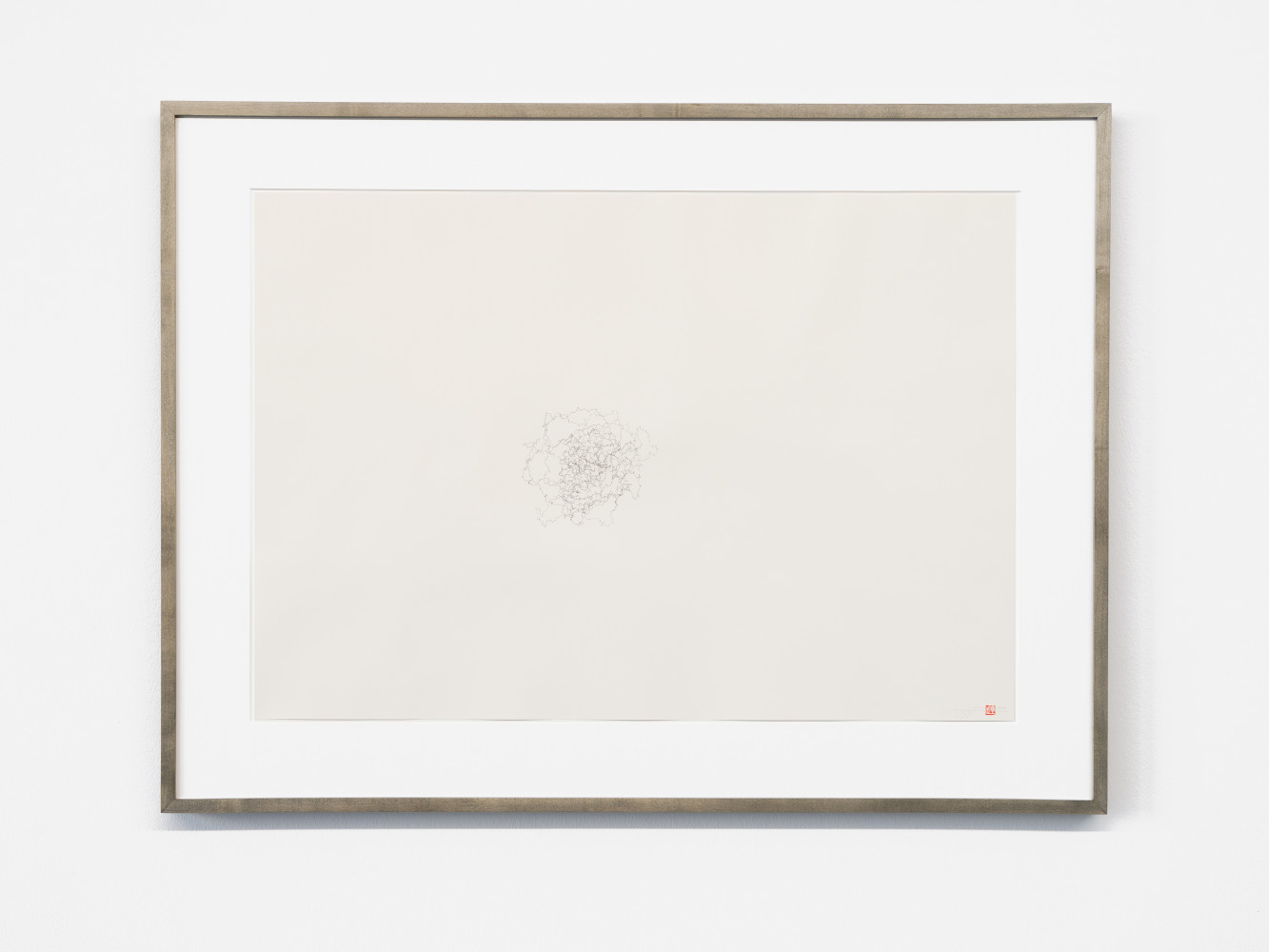 Tatsuo Miyajima, ‘„KU“ drawn in 20 Minutes’, 2017, Ink on paper 