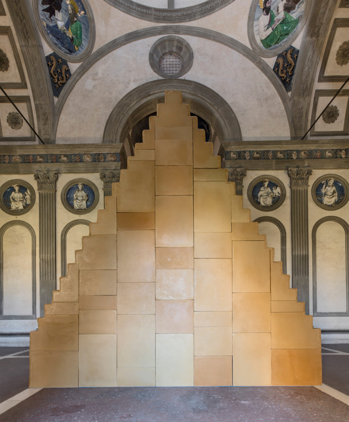 Wolfgang Laib, ‘Without Beginning and Without End , Cappella Pazzi, Complesso Monumentale di Santa Croce, Florence’, 2019, Beeswax