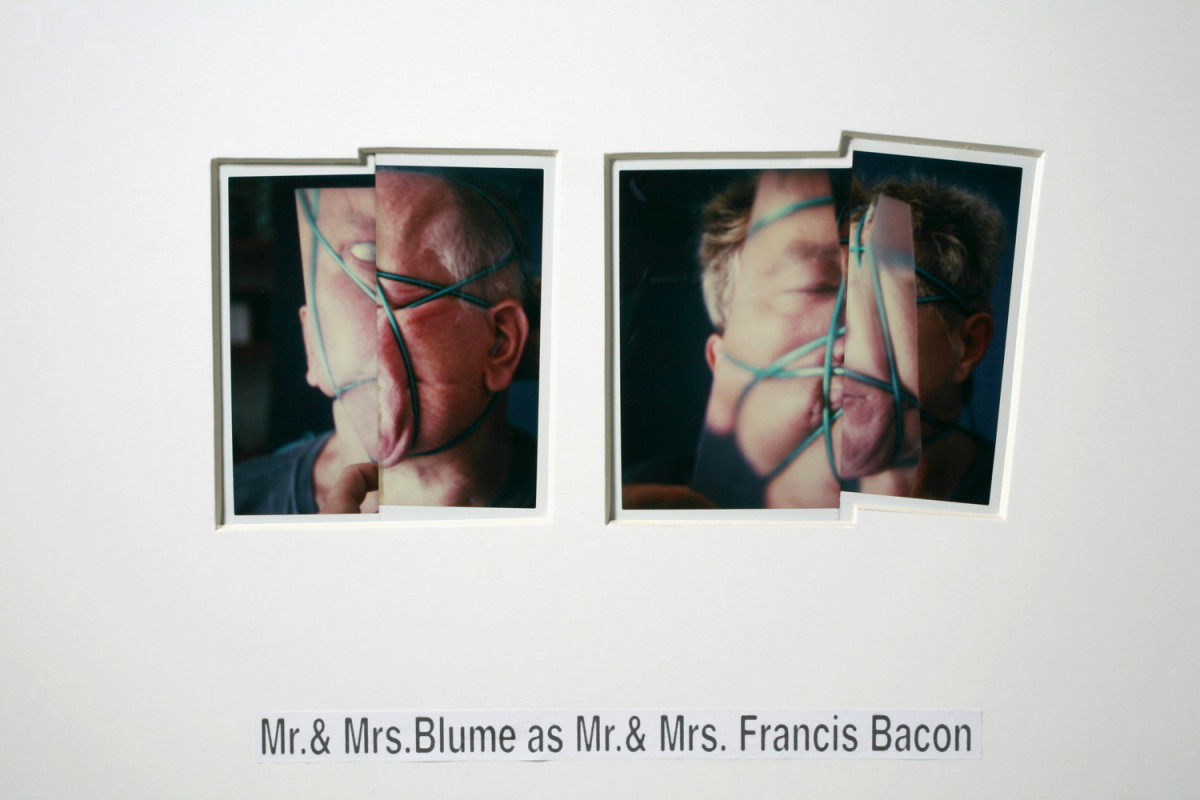 Anna & Bernhard Blume, ‘Mr. & Mrs. Blume as Mr. & Mrs. Francis Bacon’, 1995, Polaroid collage