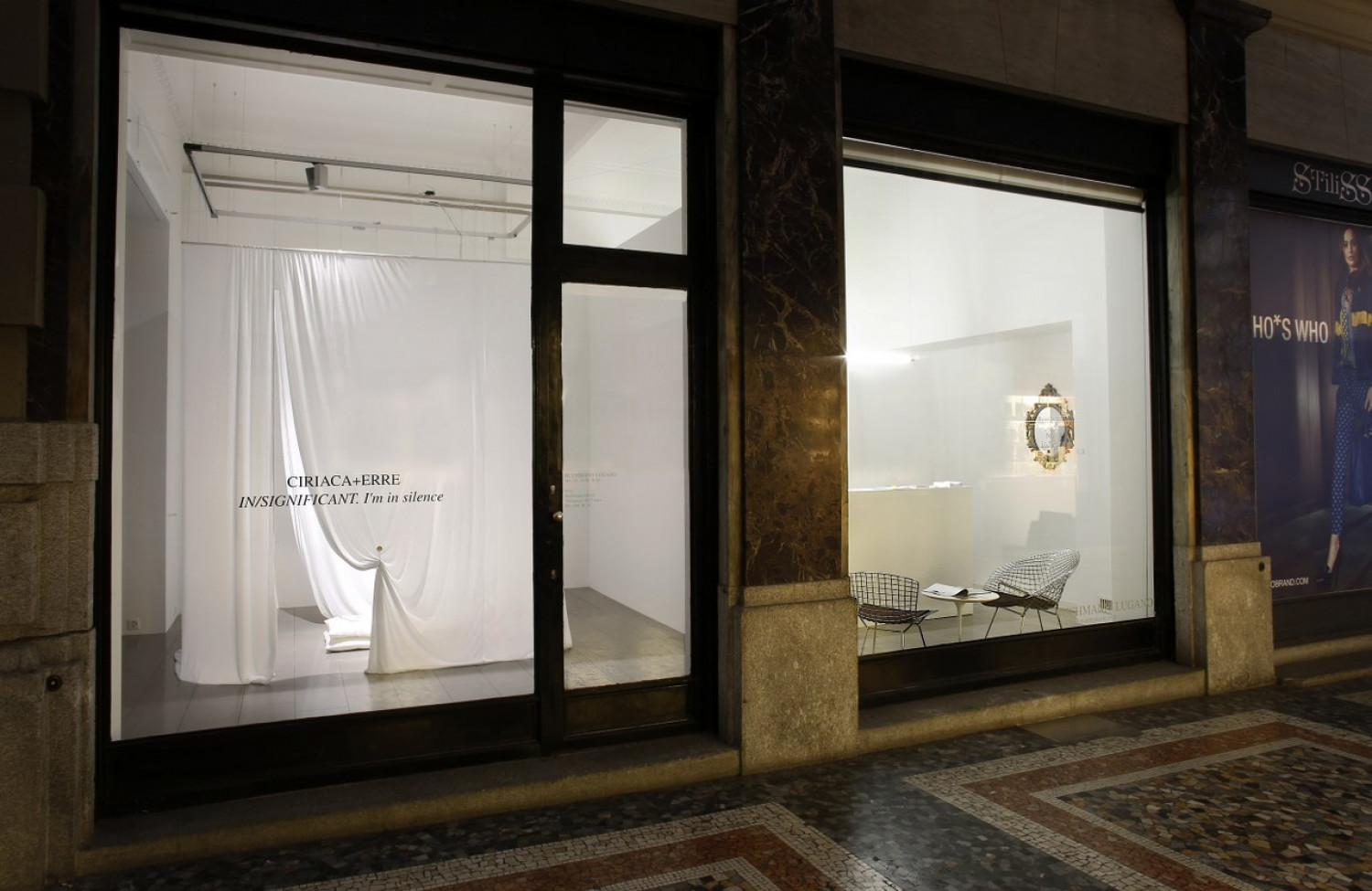 Ciriaca+Erre, ‘IN/SIGNIFICANT - I'm in silence’, Installation view, Buchmann Lugano