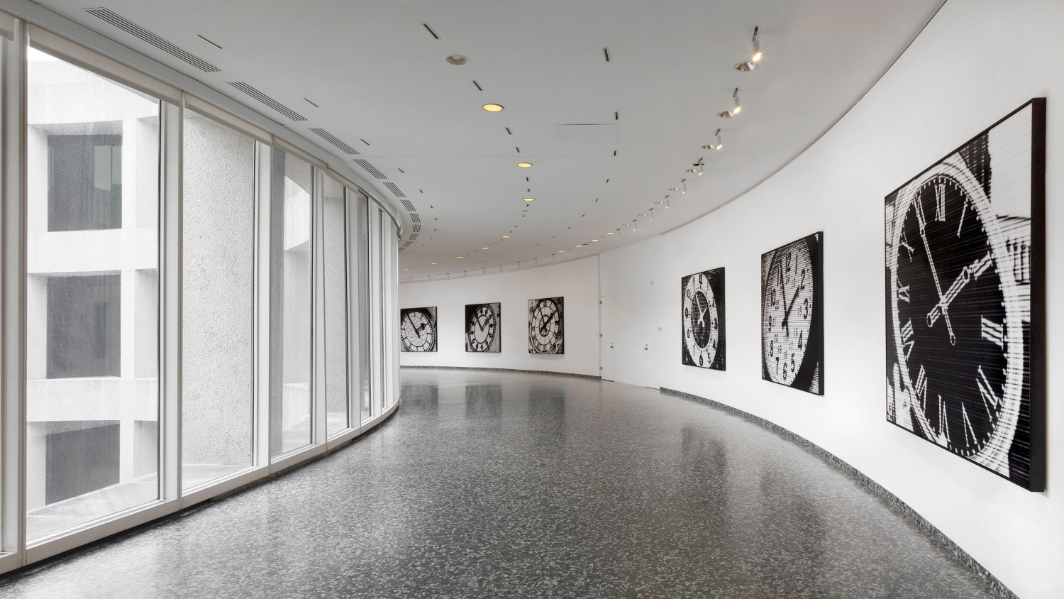 Bettina Pousttchi, ‘World Time Clock, The Hirshhorn Museum and Sculpture Garden, Washington D.C.’, Installation view, 2016–2017, 24 photographs