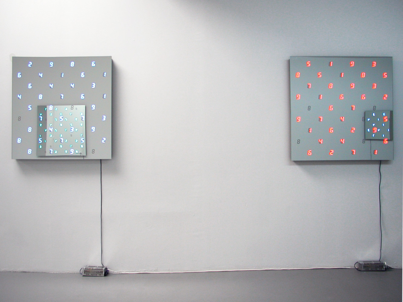 Tatsuo Miyajima, ‘Changing time with changing self’, Installation view, Buchmann Galerie Köln, 2001