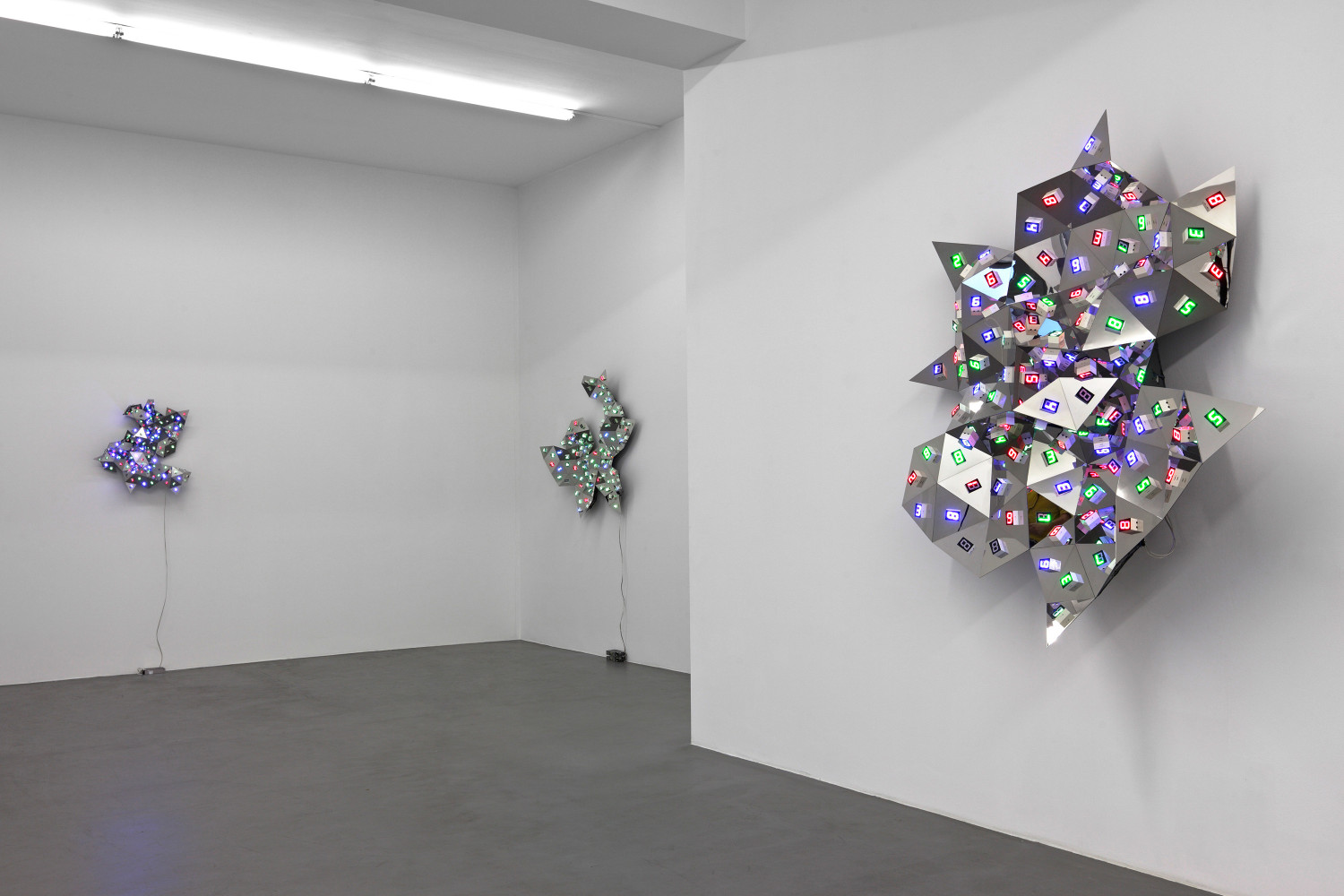 Tatsuo Miyajima, Installation view, Buchmann Galerie, 2010