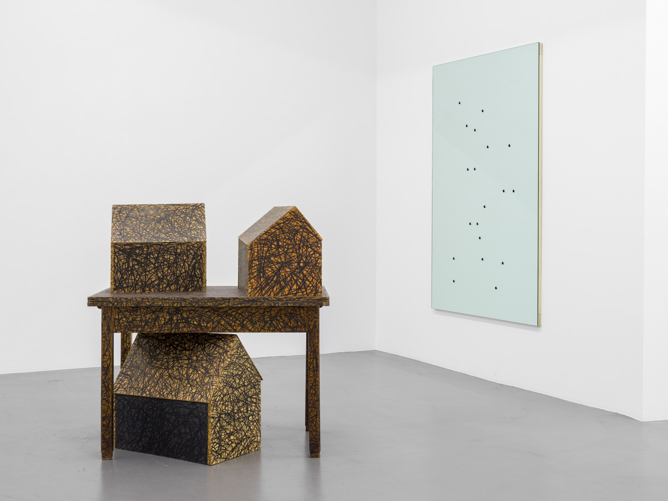 ‘On Landscape – Balthasar Burkhard – Tony Cragg – Alberto Garutti – Joel Sternfeld’, Installationsansicht, Buchmann Galerie, 2019