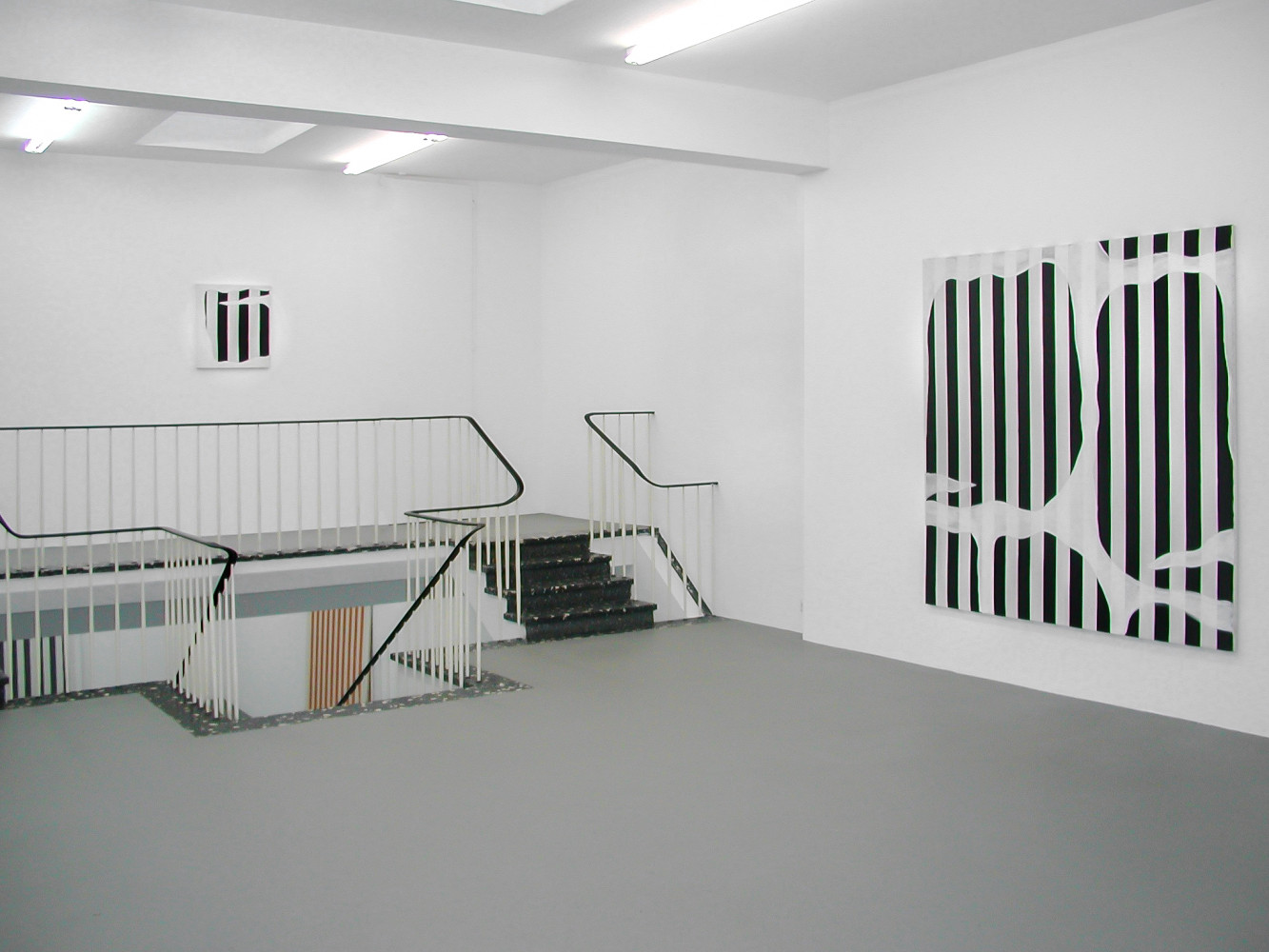 Daniel Buren, Installation view, Buchmann Galerie Köln, 2002