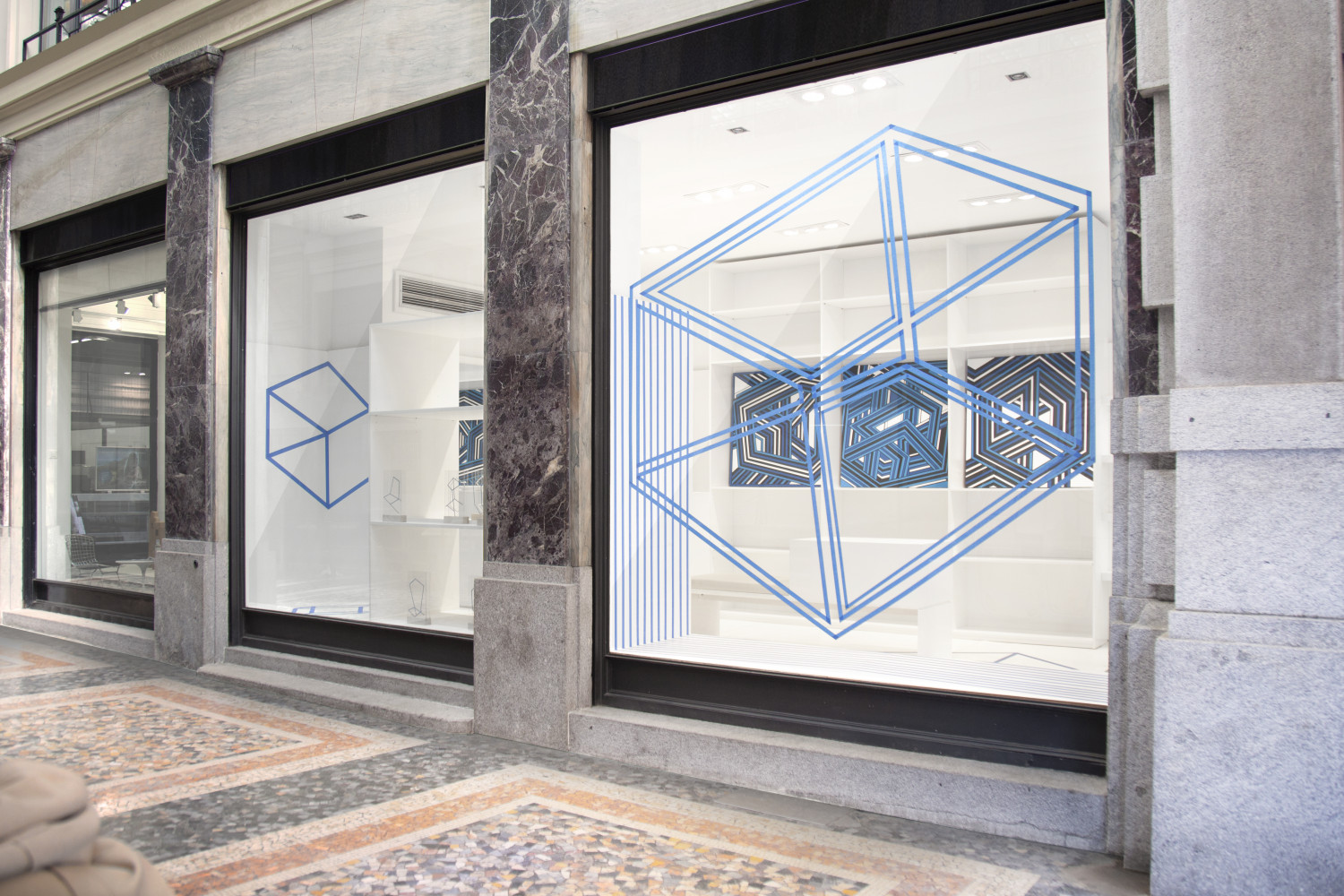 Alex Dorici, ‘Pop Up Room Blue Line’, Installation view, Buchmann Lugano