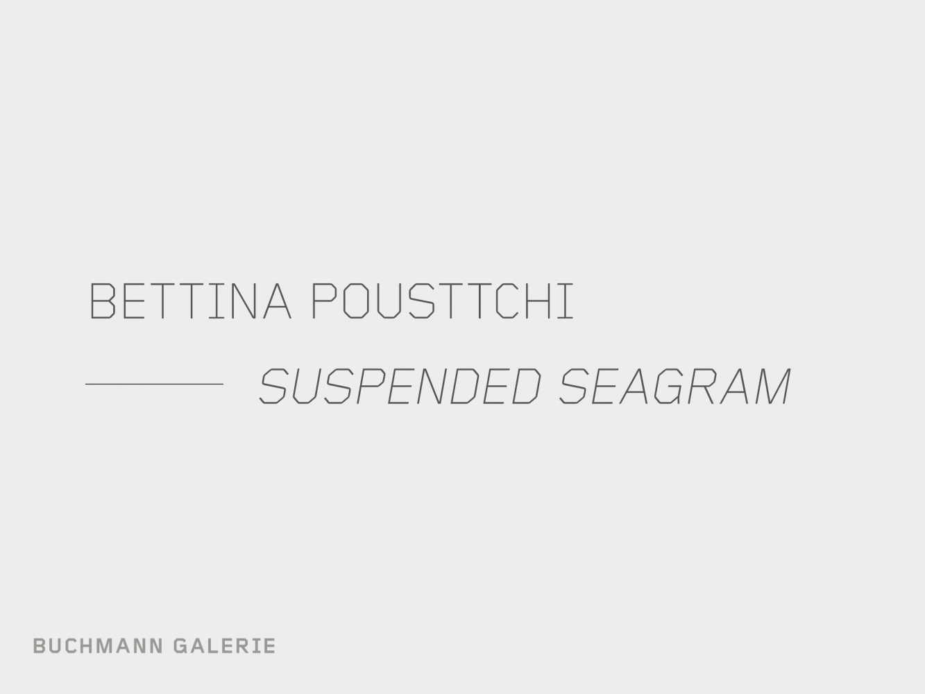 ‘ Bettina Pousttchi – Mies in Mind: Suspended Seagram’