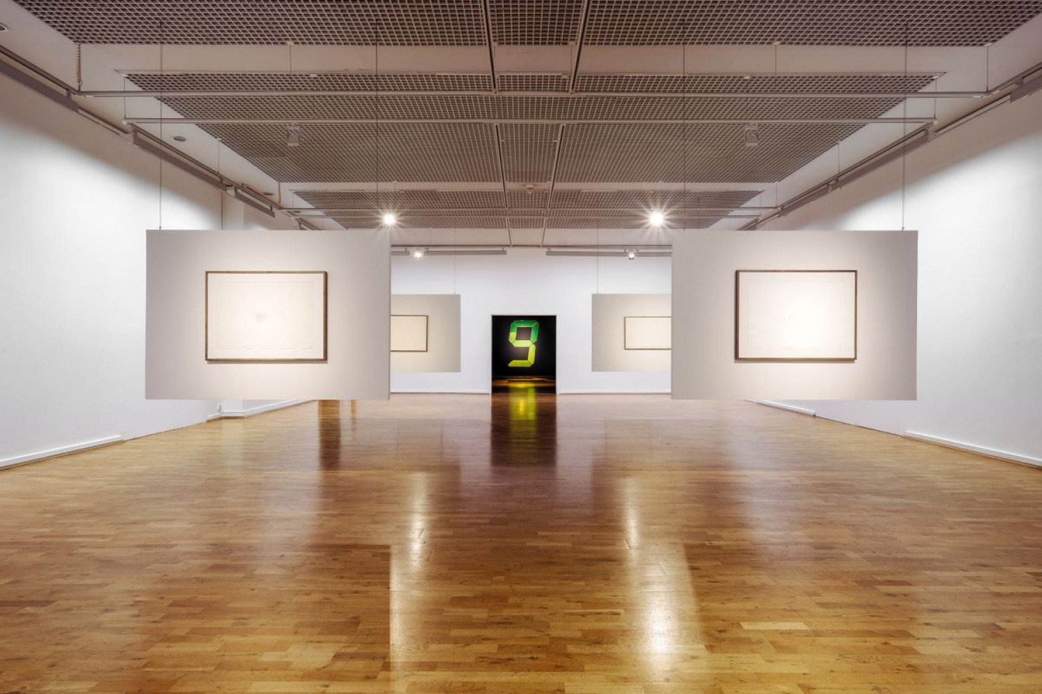‘Installation view Tatsuo Miyajima – Innumerable Counts, City Art Gallery Wolfsburg’