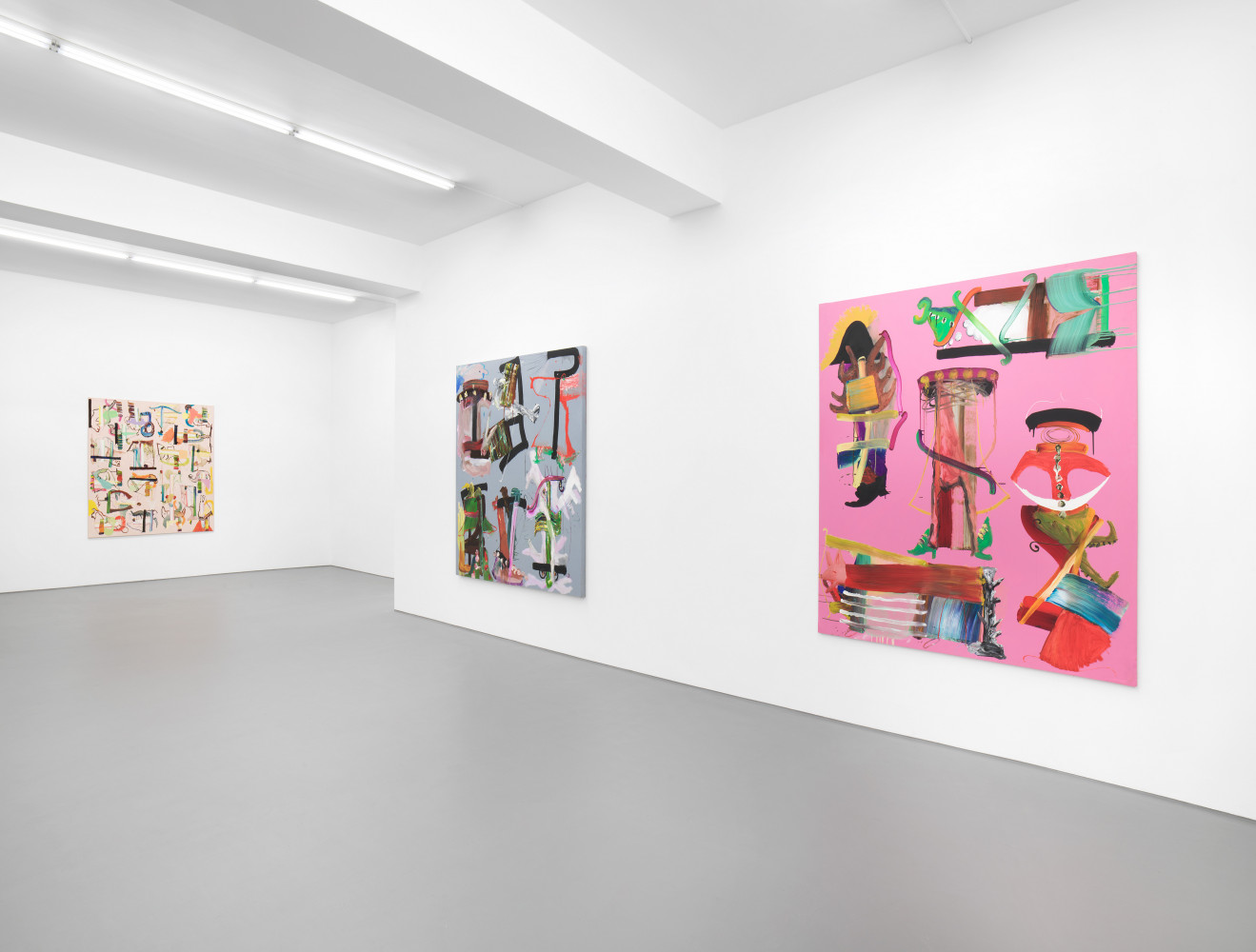 Fiona Rae, ‘Fiona Rae - Row Paintings’, Installation view, Buchmann Galerie, 2021