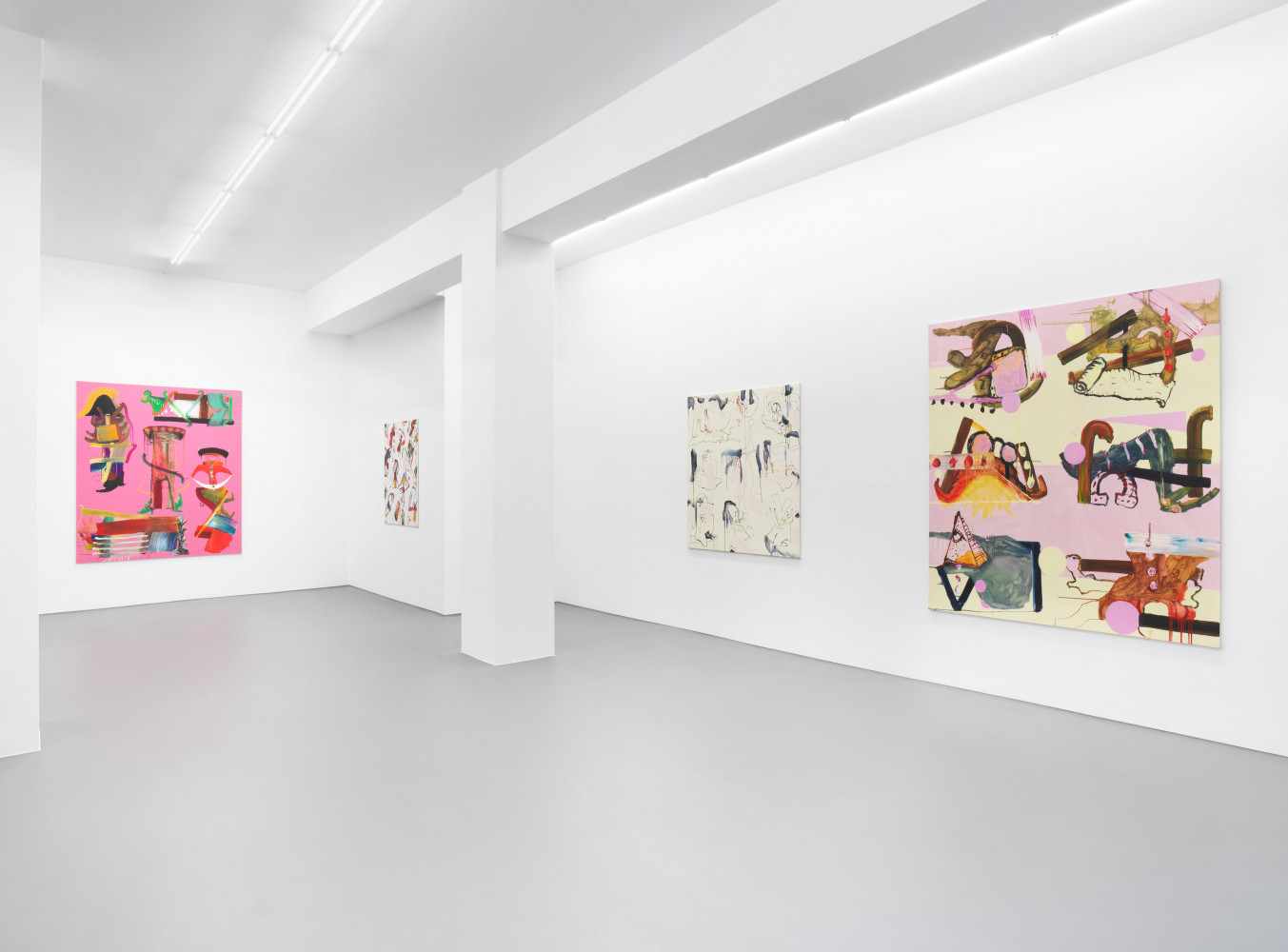 Fiona Rae, ‘Fiona Rae - Row Paintings’, Installation view, Buchmann Galerie, 2021