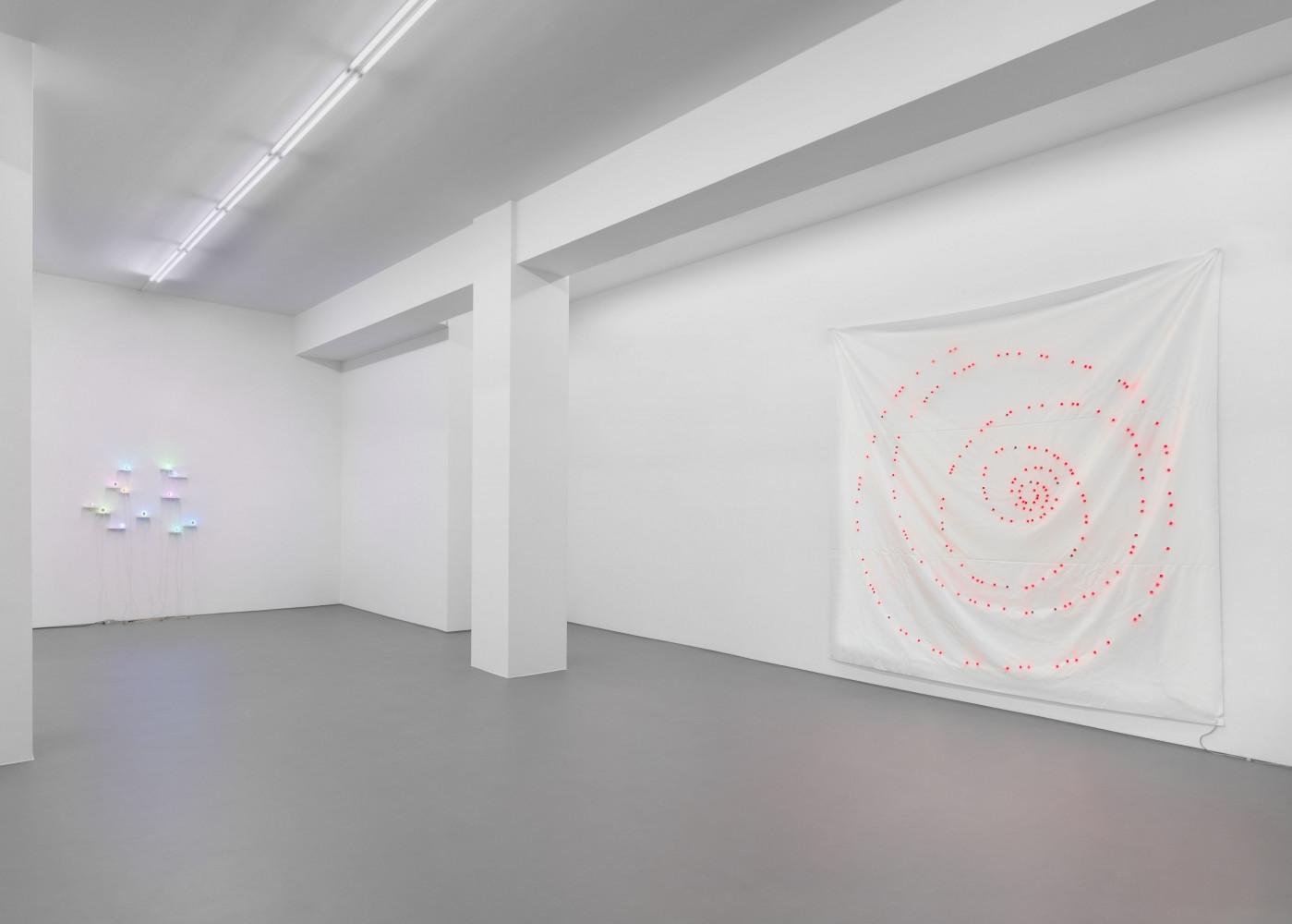 Tatsuo Miyajima, Installation view, Buchmann Galerie, 2022