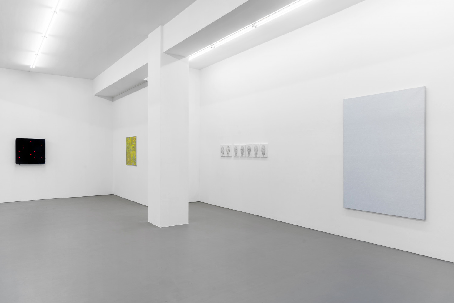 ‘Infinity – Alberto Garutti, Peter Halley, Tatsuo Miyajima, Roman Opalka, Lee Ufan, Clare Woods’, Installation view, Buchmann Galerie