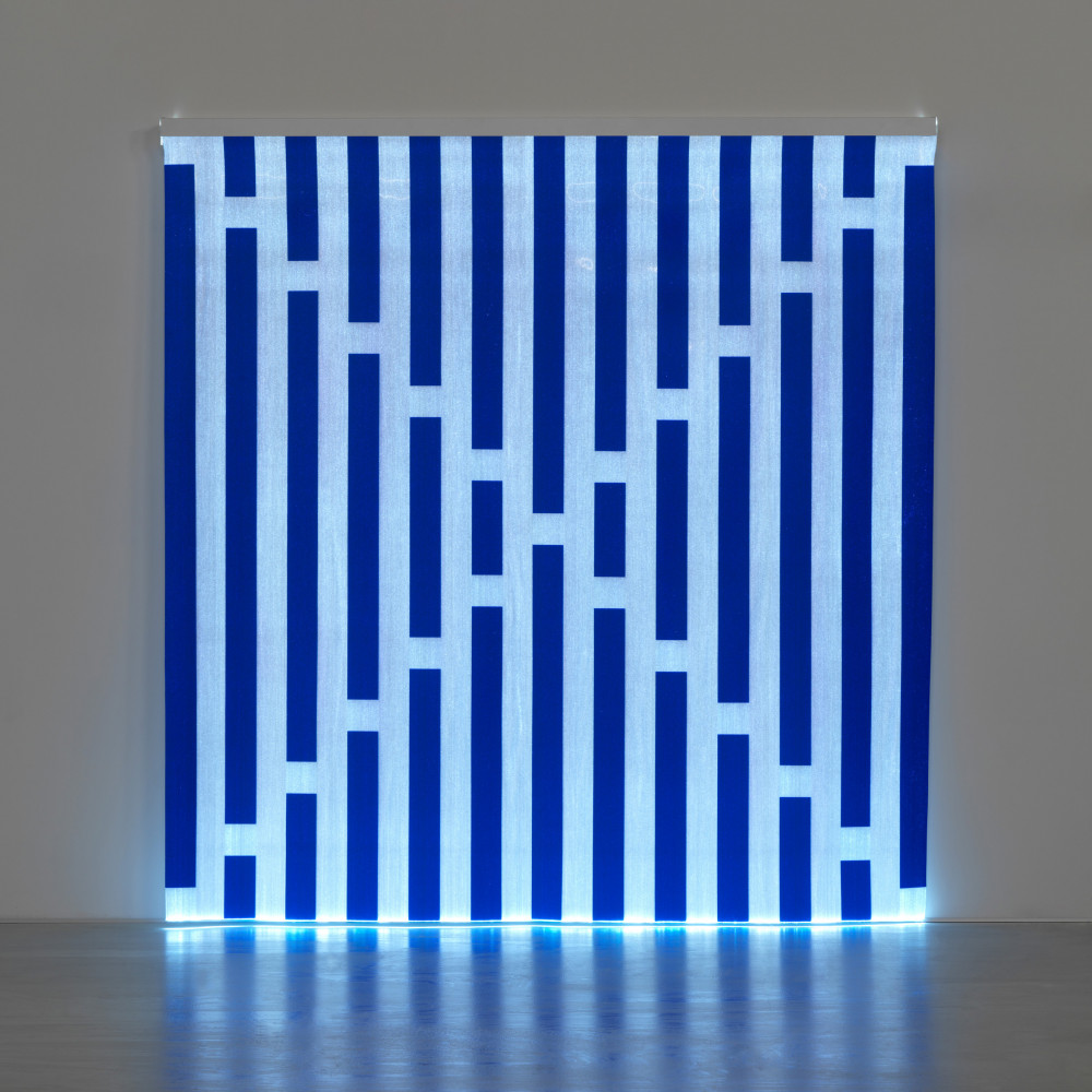 Daniel Buren, ‘Fibres optiques — Bleu foncé J2’, 2013