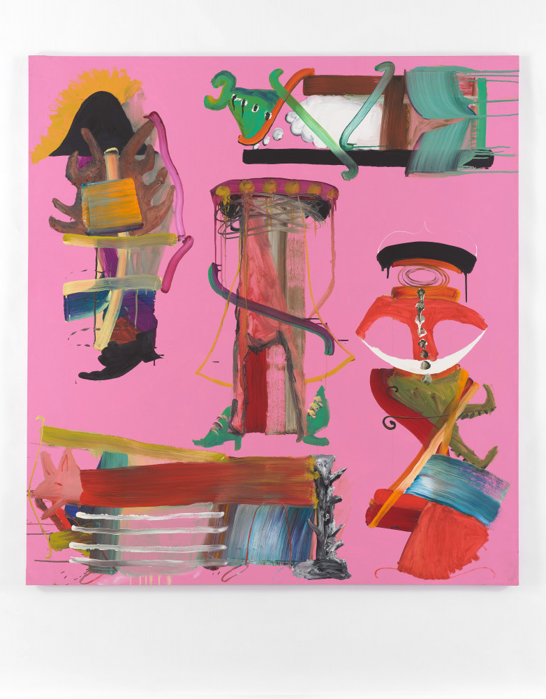 Fiona Rae, ‘Untitled (five on pink)’, 1989