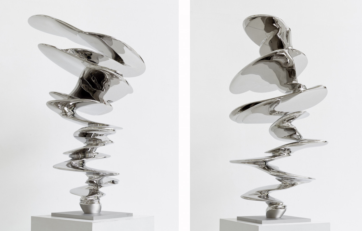 Tony Cragg, untitled, stainless steel, sculpture, Skulptur