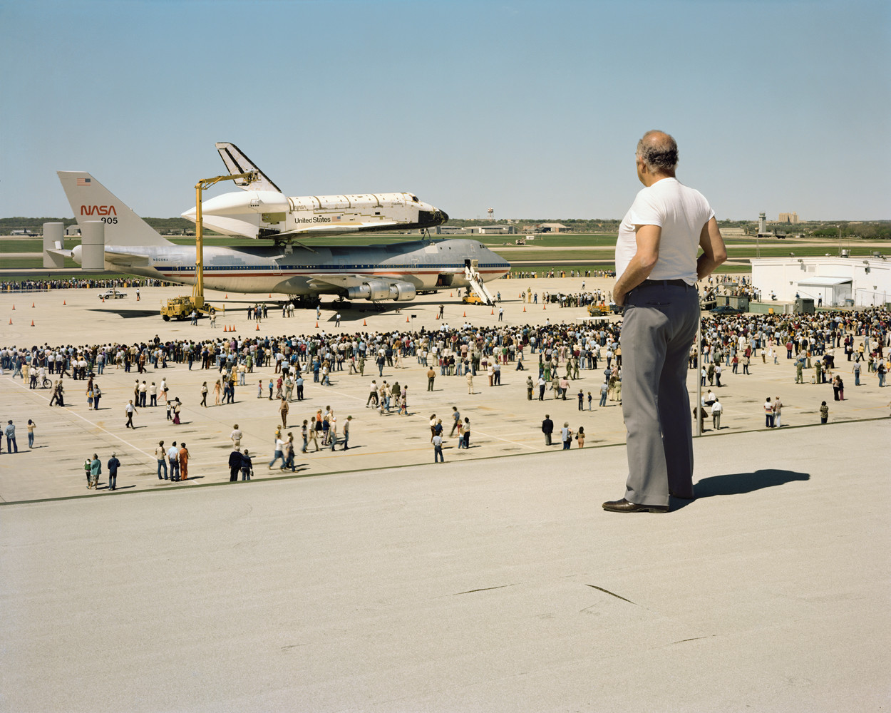 Joel Sternfeld, ‘The Space Shuttle Columbia Lands at Kelly Lachland Air Force Base, San Antonio, Texas, March’, 1979, Archival pigment print