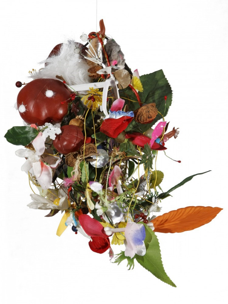 Gerda Steiner & Jörg Lenzlinger, ‘Blumenschwarm’, 2014, dried flowers and plastic material     