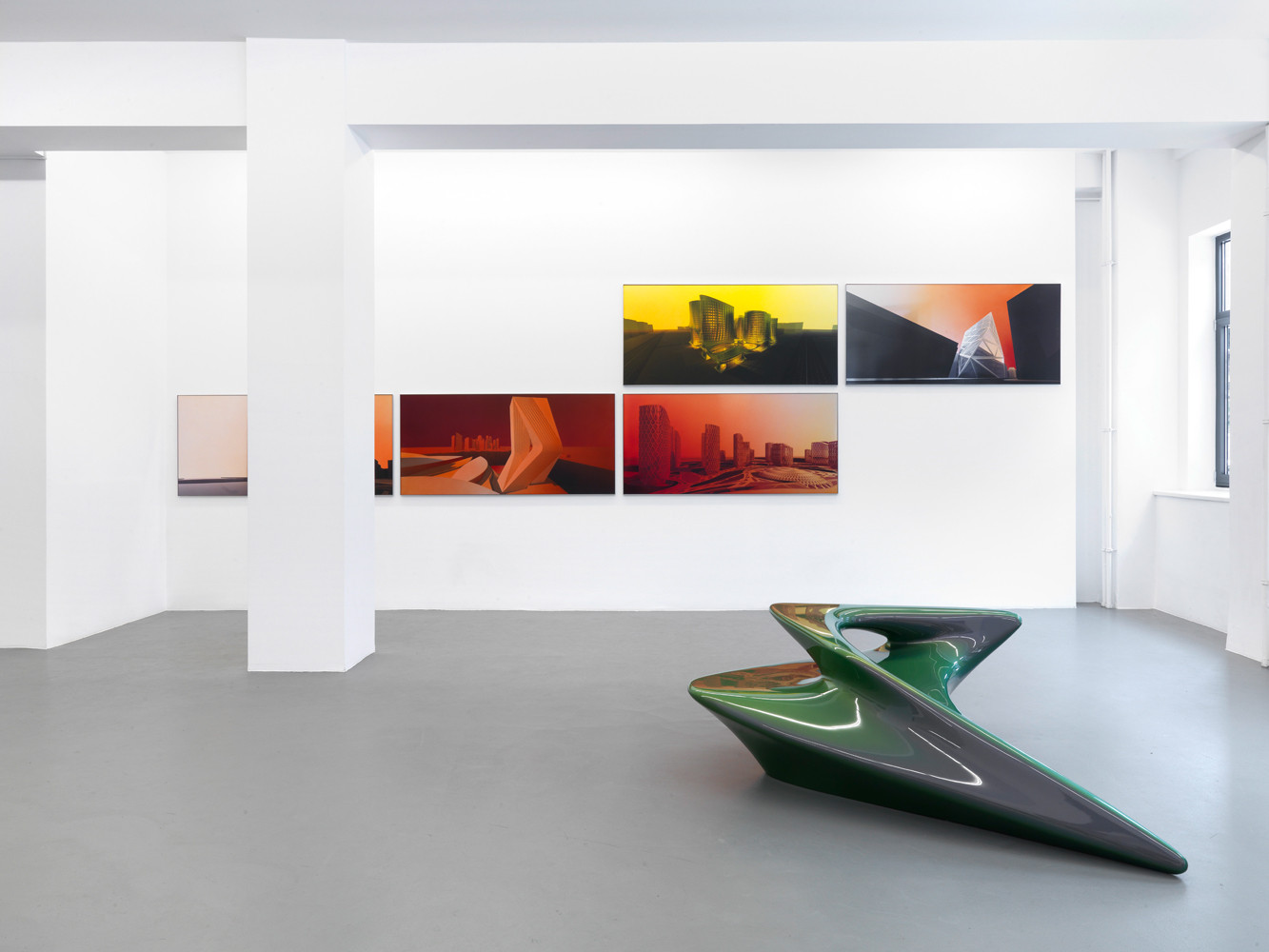 Zaha Hadid, Installationsansicht, Buchmann Galerie, 2012
