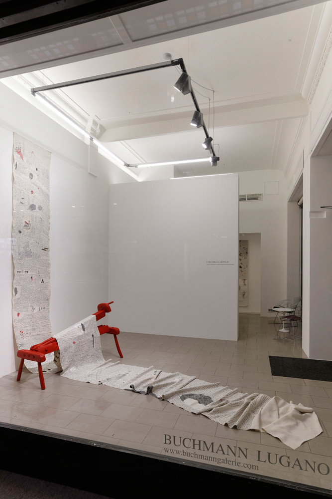 Véronique Arnold, ‘Seguire il filo del discorso’, Installation view, Buchmann Lugano