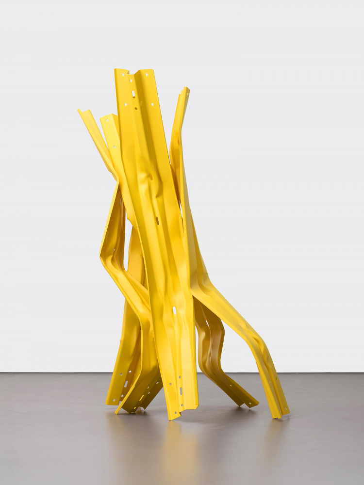 Bettina Pousttchi, ‘Vertical Highways A32’, 2023, Strassenpfosten Edelstahl poliert