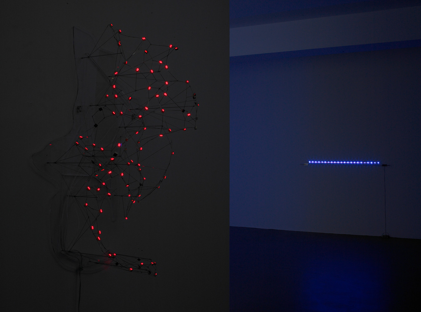 Tatsuo Miyajima, ‘Fragile World’, Installationsansicht, Buchmann Galerie, 2007