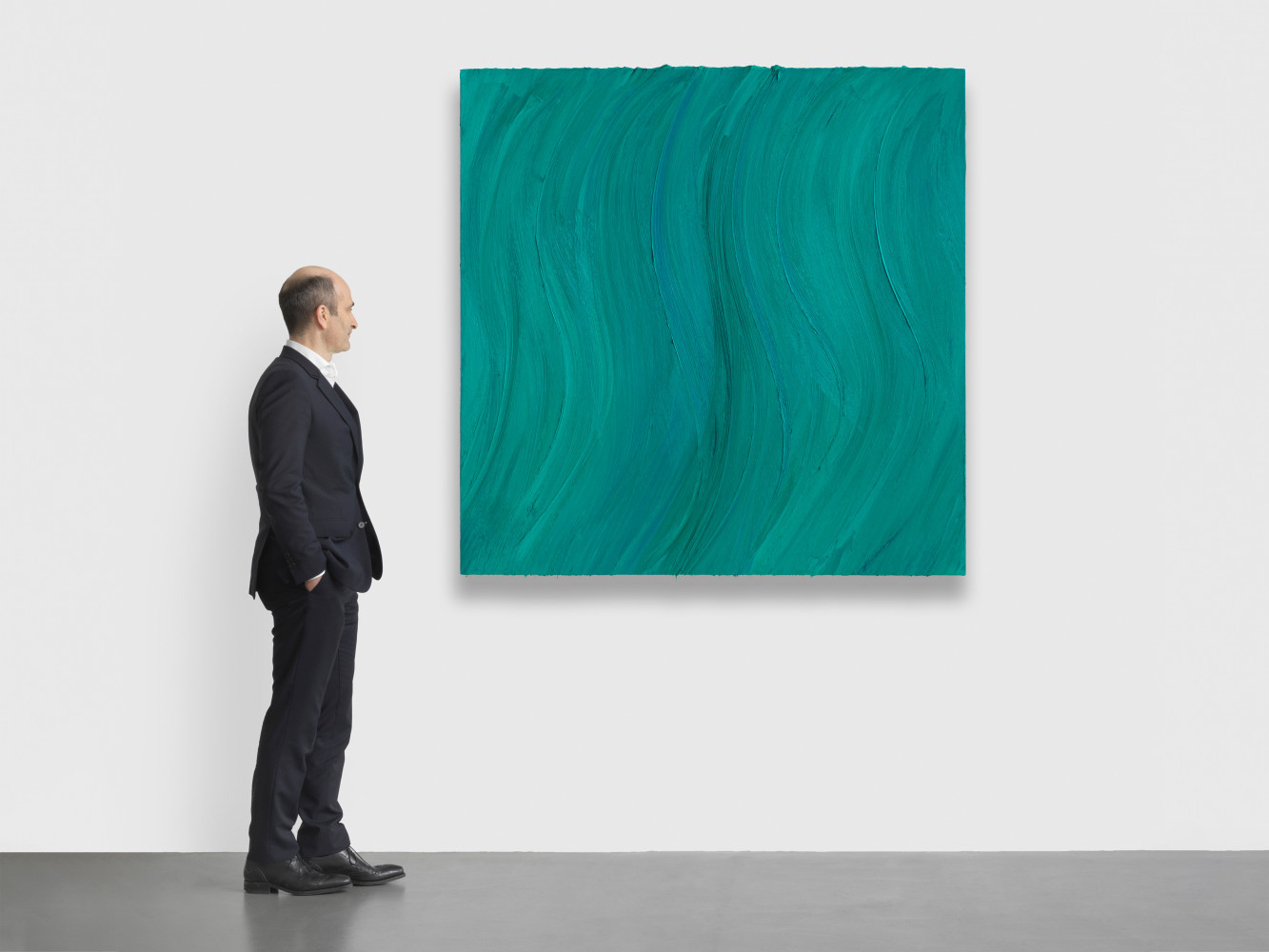 Jason Martin, ‘Untitled (Caribbean blue / Zinc green deep)’, 2020