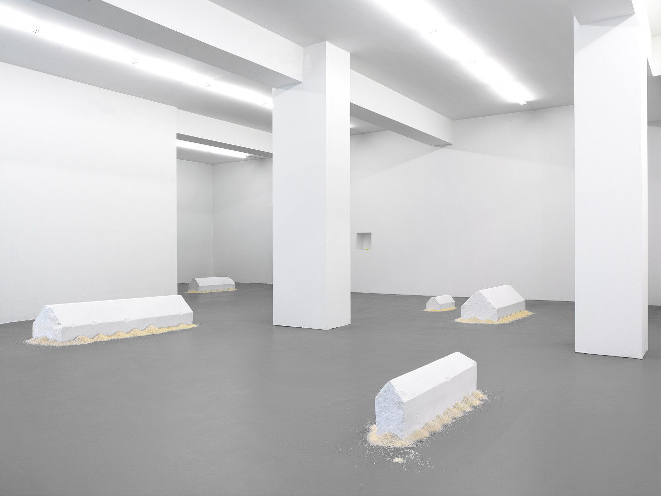Wolfgang Laib, ‘Reishäuser’, Installationsansicht, Buchmann Galerie