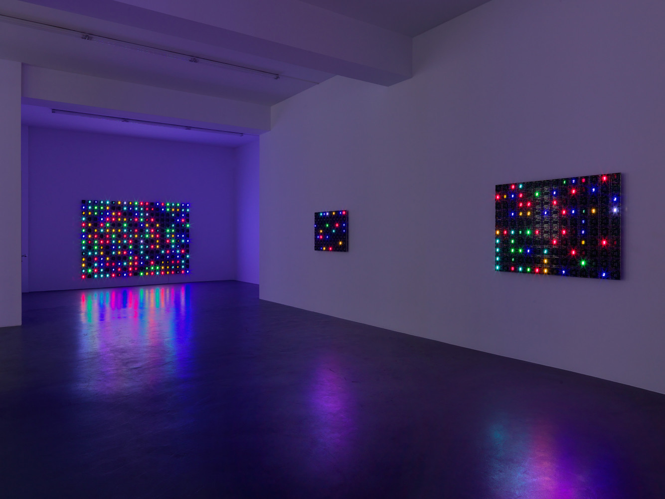 Tatsuo Miyajima, Installation view, Buchmann Galerie, 2013