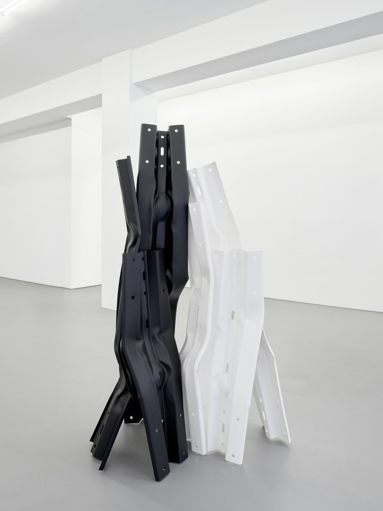 ‘Vertical Highways’, 2025, Guard rails, steel