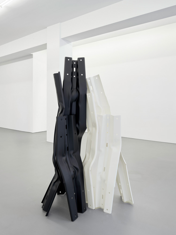 ‘Vertical Highways’, 2025, Guard rails, steel