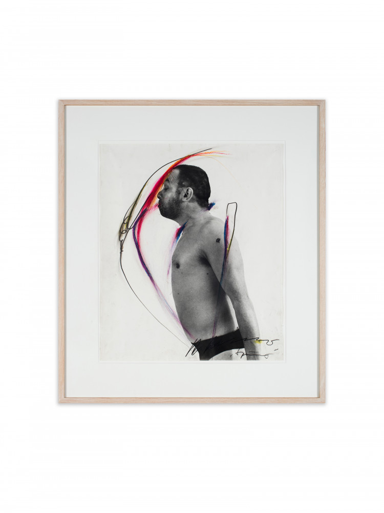 Arnulf Rainer, ‘Sprung’, 1972, übermalte Fotografie