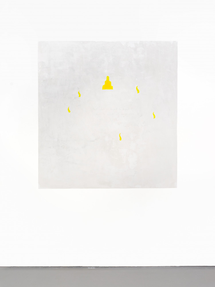 Wolfgang Laib, Installation view, Buchmann Galerie, 2025, Wall work, 2025