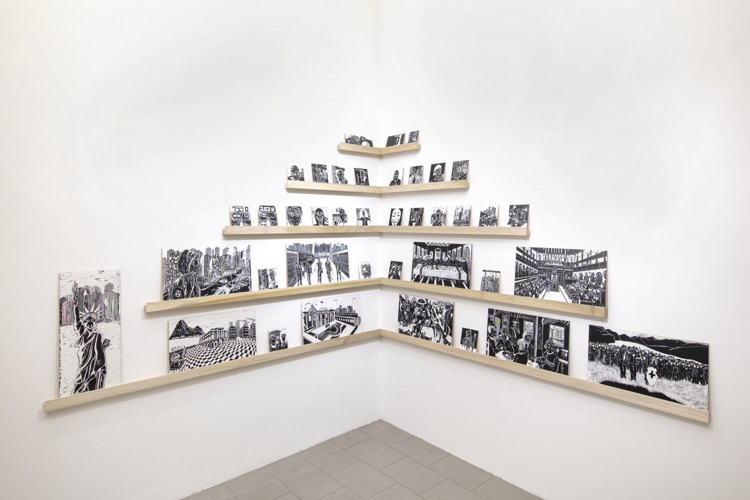Alex Dorici, ‘Diario di Viaggio", 2020’, Installation view, Buchmann Lugano