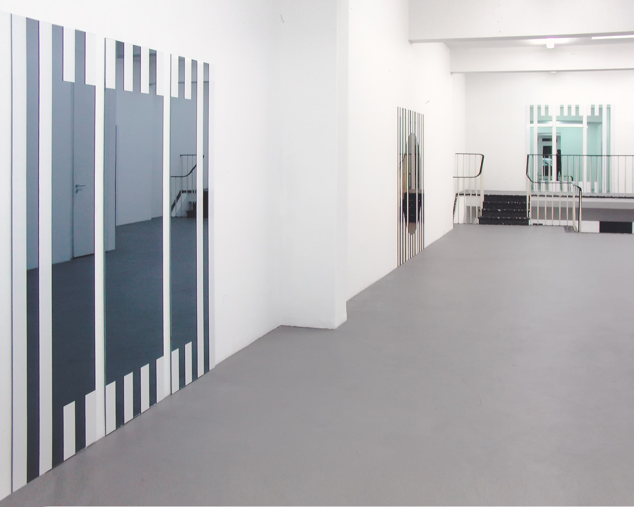 Daniel Buren, Installation view, Buchmann Galerie Köln, 2005