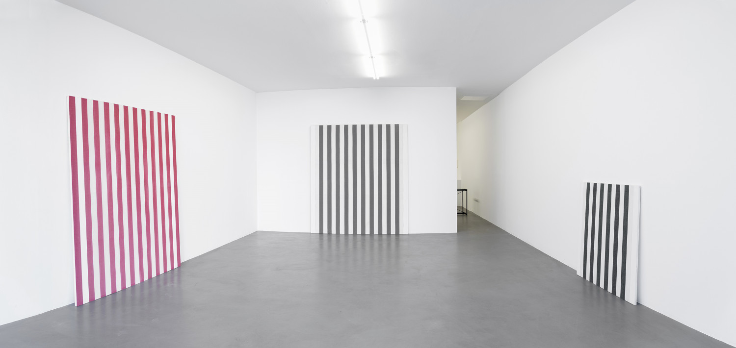 Daniel Buren, ‘Peintures 1966 - 1969, Travaux Situés 2016’, Installationsansicht, Buchmann Box, 2016