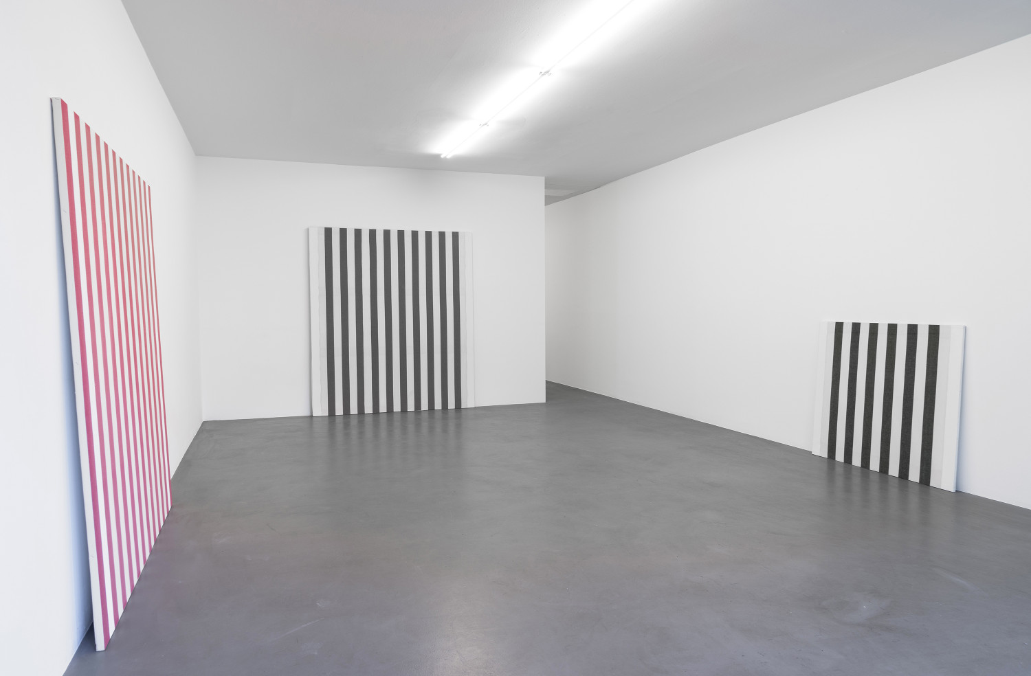 Daniel Buren, ‘Peintures 1966 - 1969, Travaux Situés 2016’, Installationsansicht, Buchmann Box