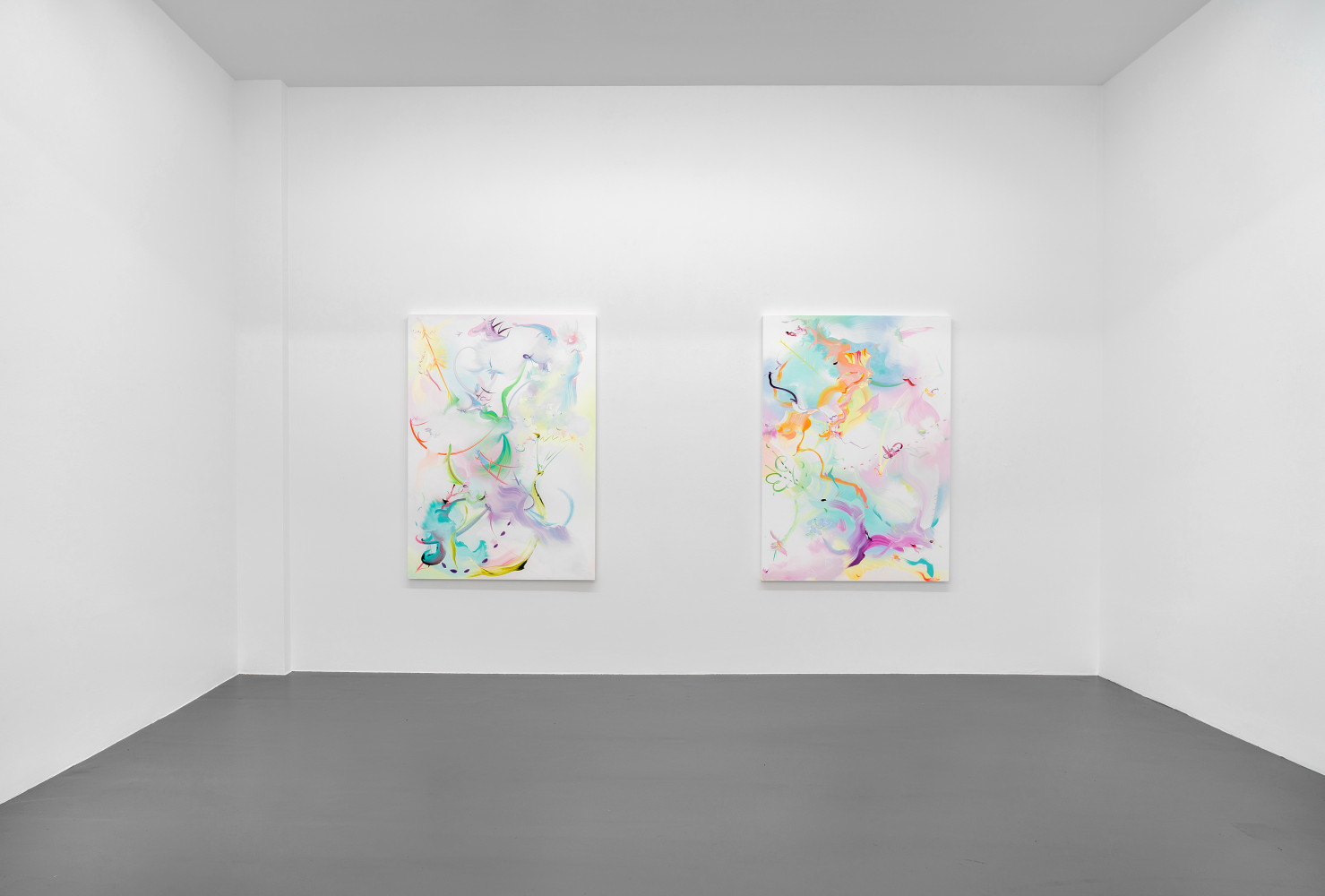 Fiona Rae, Installationsansicht, Buchmann Galerie, 2018