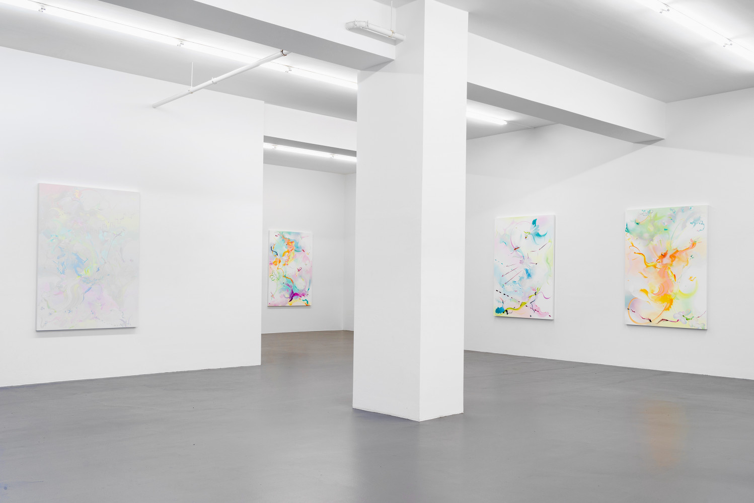 Fiona Rae, Installationsansicht, Buchmann Galerie, 2018
